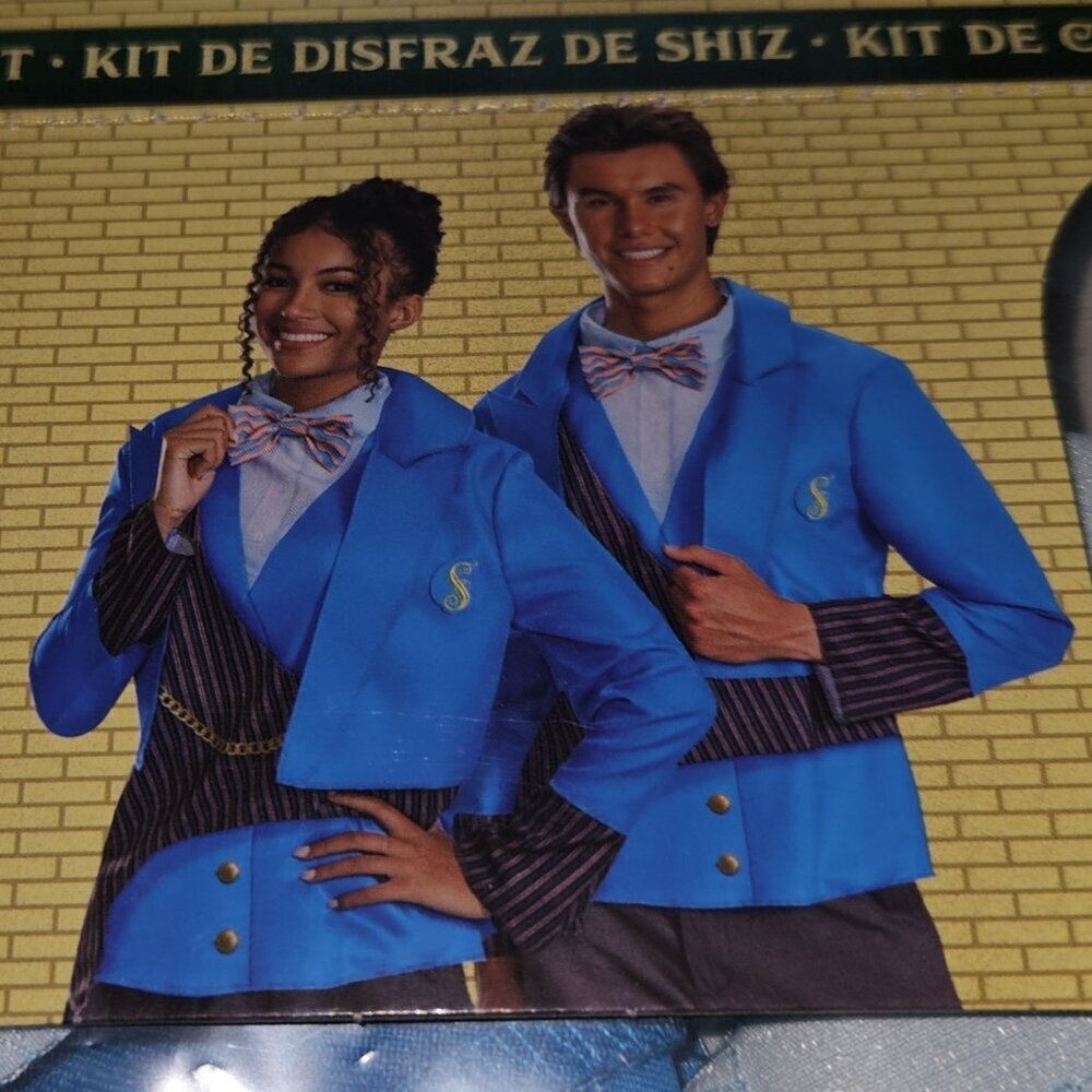 NEW Wicked Shiz University Halloween Costume Kit Jacket Bow Tie One Size 14+